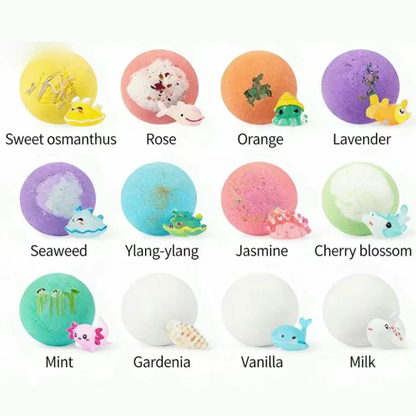 12-Piece Ocean Surprise Toy Bath Bomb Set