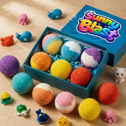 12-Piece Ocean Surprise Toy Bath Bomb Set